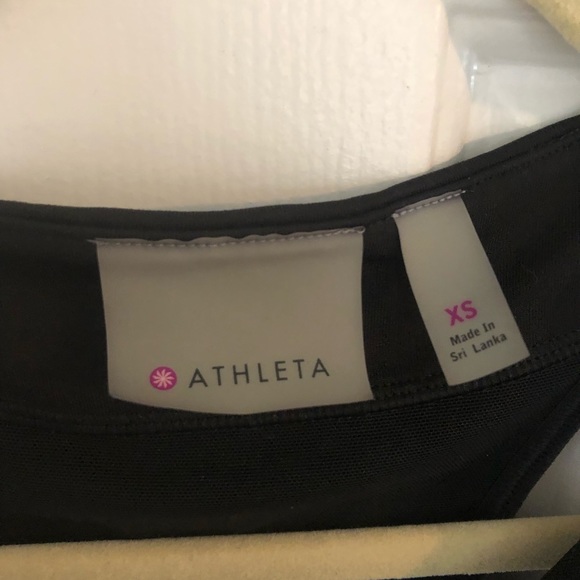 XS Black athleta tank with built in bra - Picture 3 of 3